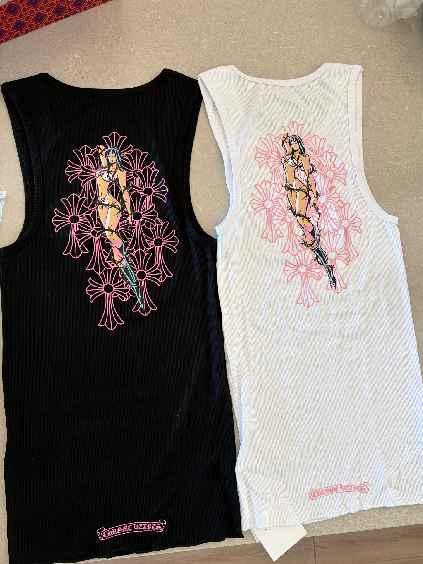 white chrome heart dress