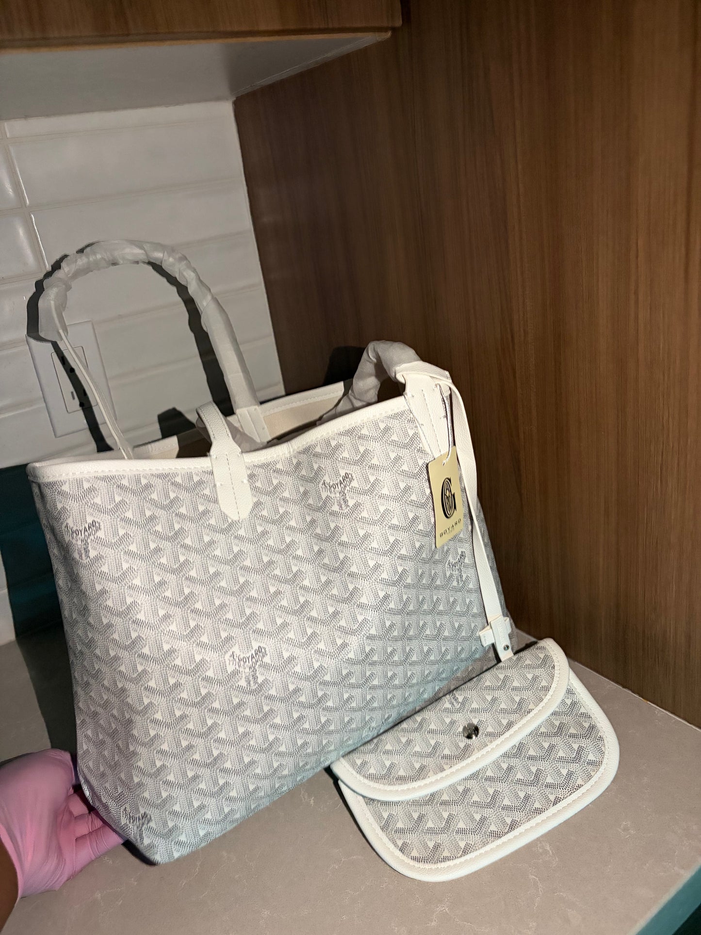 grey goyard bag